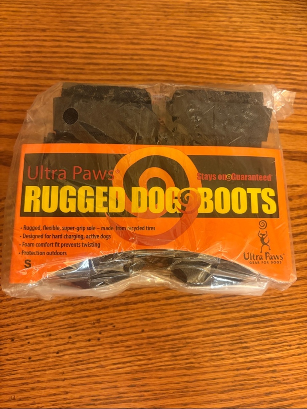 NWT Ultra Paws Black Rugged Dog Boots Size Small